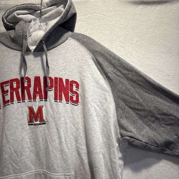 University of Maryland Terrapins Champion Sweatshirt Men's Size 2XL Grey Terps - Picture 5 of 15